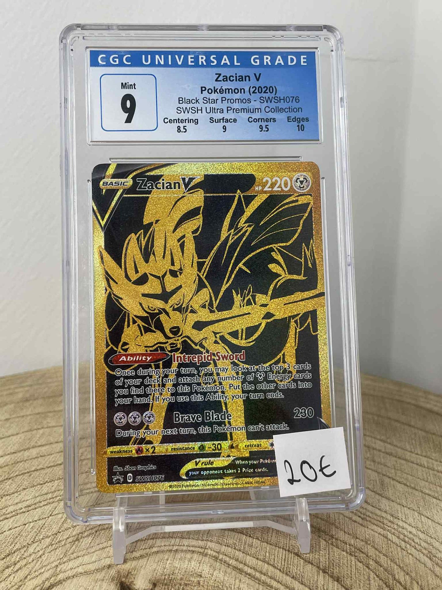 Zacian V #SWSH076 Pokemon Promo CGC 9