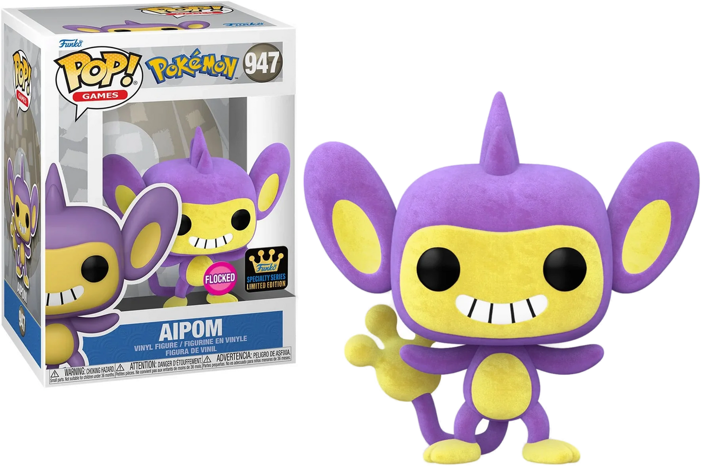 POP Figure: Pokemon #0947 - Aipom (Flocked)
