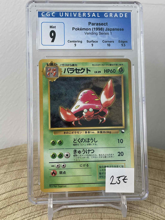 Parasect [Series 1] #47 Pokemon Japanese Vending CGC 9
