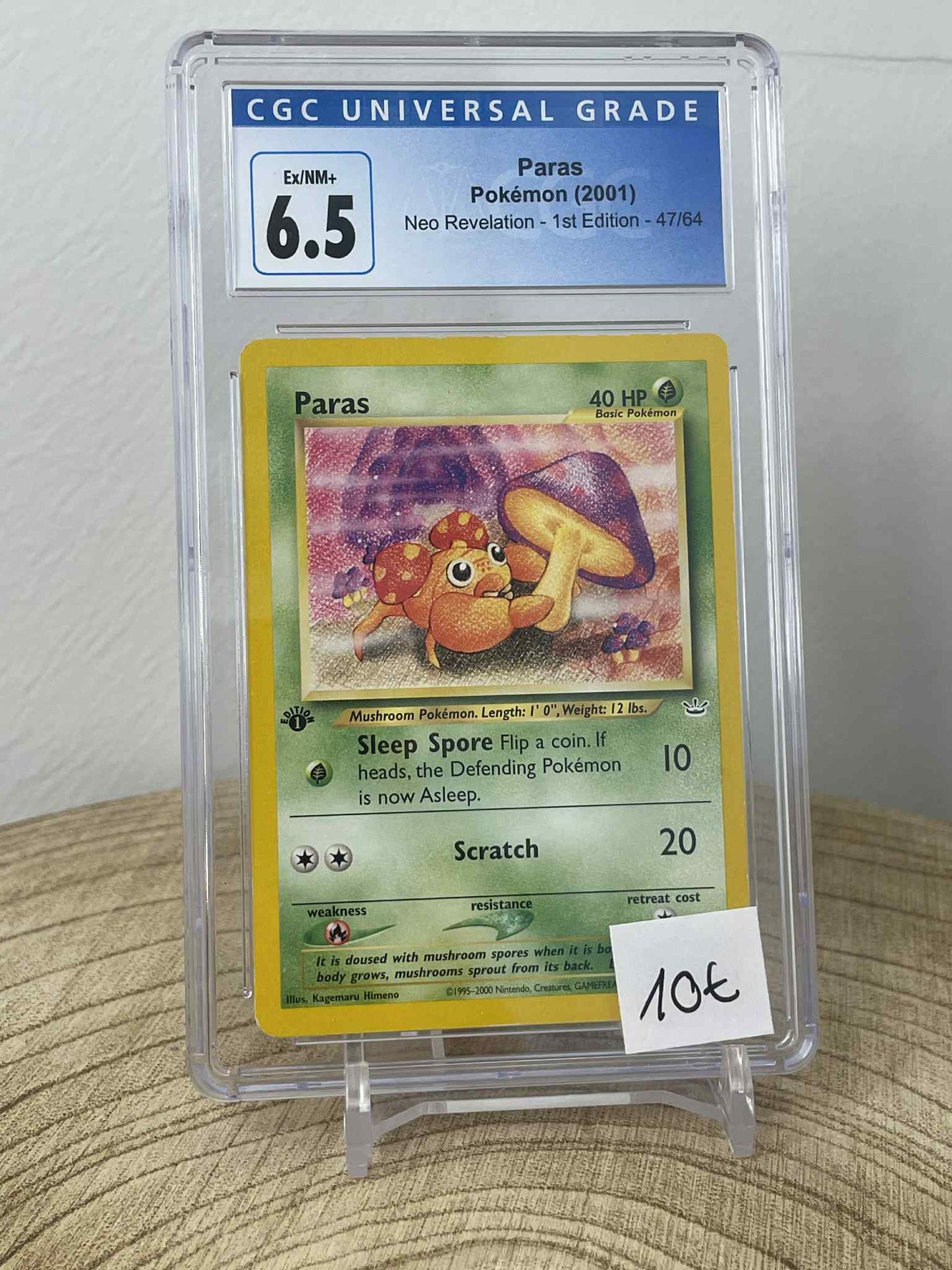 Paras [1st Edition] #59 Pokemon Jungle CGC 6.5