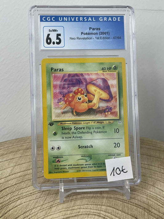 Paras [1st Edition] #59 Pokemon Jungle CGC 6.5