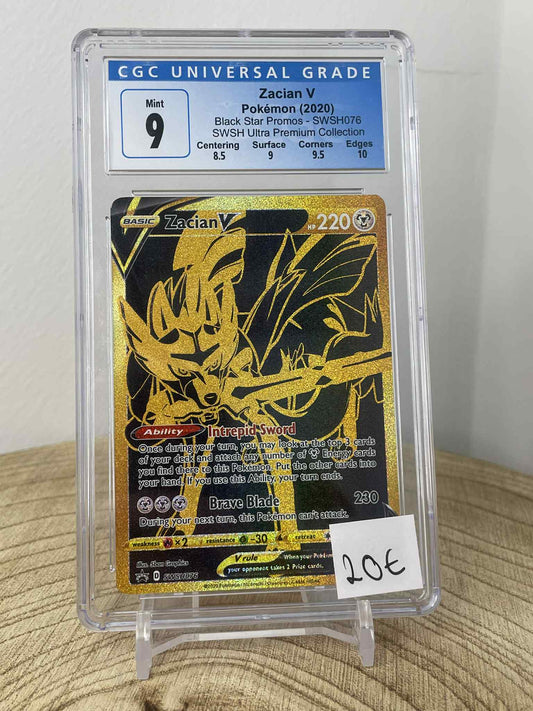Zacian V #SWSH076 Pokemon Promo CGC 9