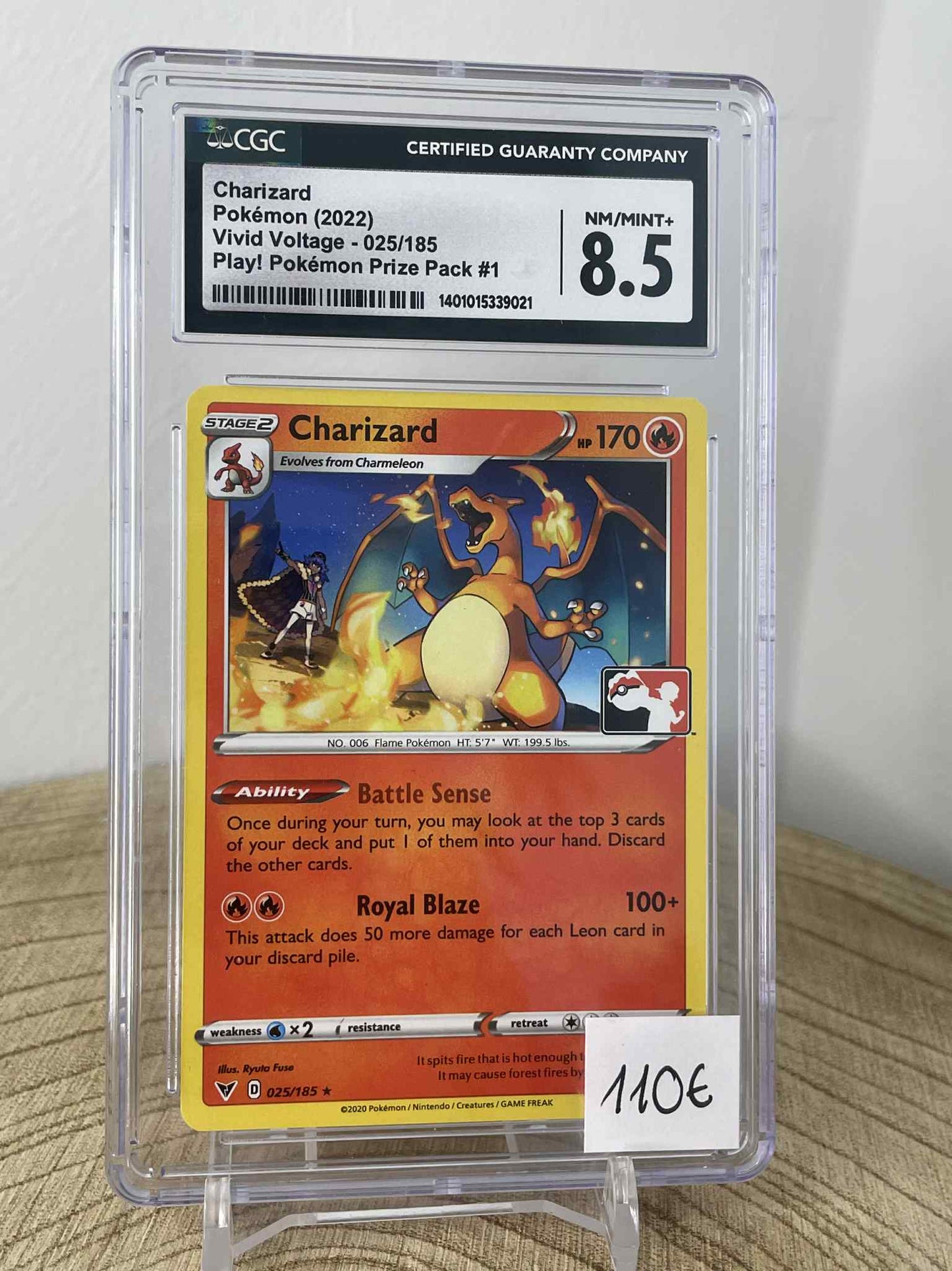 Charizard [Prize Pack] #25 (Pokemon Vivid Voltage) CGC 8.5