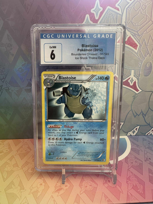 Blastoise #31 Pokemon Boundaries Crossed CGC 6