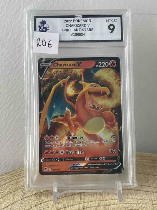 Charizard V #17 Pokemon Brilliant Stars MGC 9