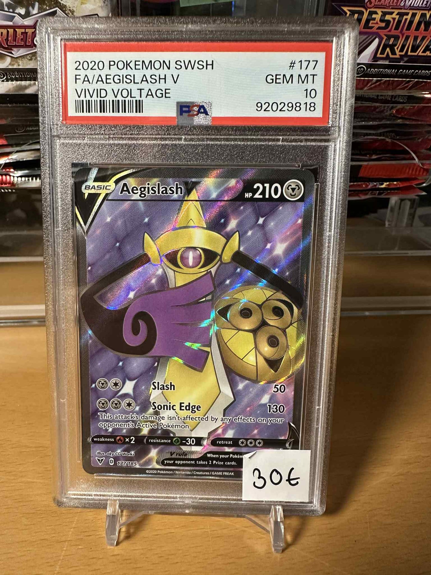 Aegislash V #177 PSA10