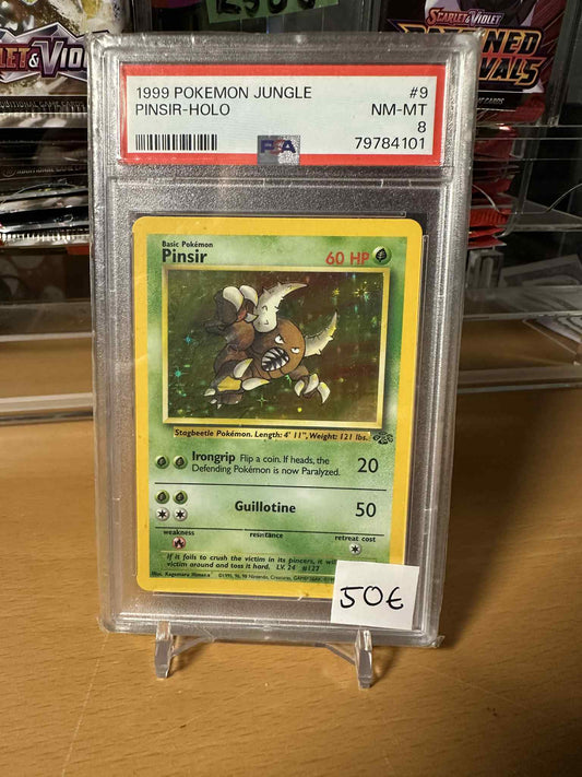 Pinsir #9 Pokemon Jungle  PSA8