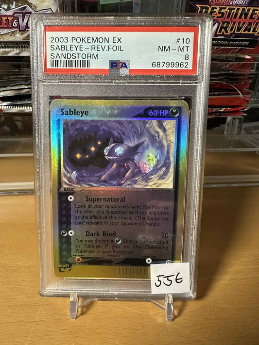 Sableye [Reverse Holo] #10 Pokemon Sandstorm  PSA8