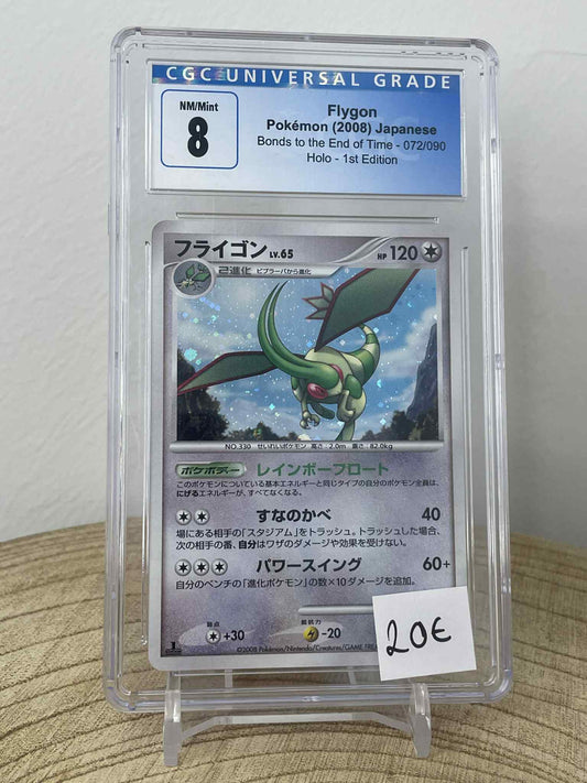 Flygon #72 1ST EDITION Pokemon Japanese Bonds to the End of Time  CGC 8