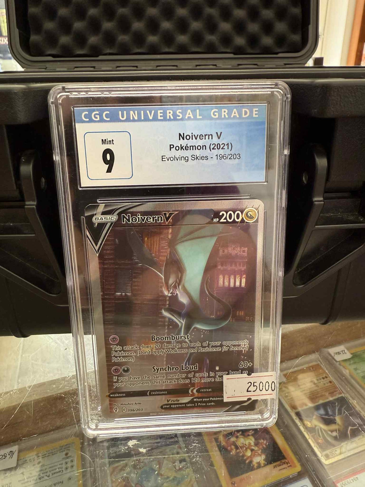 Noivern V #196 Pokemon Evolving Skies  CGC9