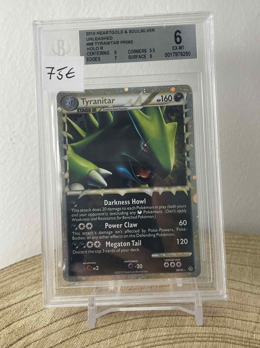Tyranitar #88 Pokemon Unleashed  BECKETT 6