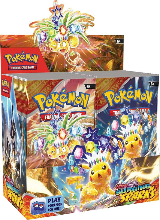 Pokémon TCG: Scarlet &amp; Violet – Surging Sparks Booster Box (36 csomag)