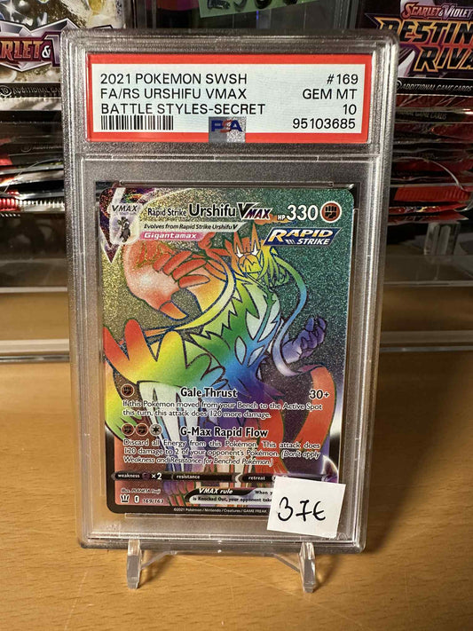 Rapid Strike Urshifu VMAX #169 Pokemon Battle Styles PSA10